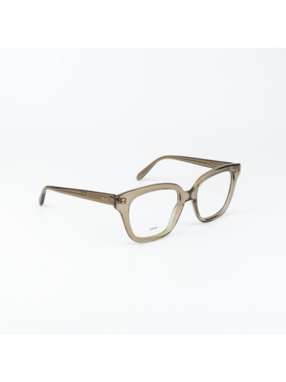 Loewe Women Eyeglasses Green Demo Square LW50083I SLIM 096 NEW AUTHENTIC
